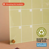 A3 Wipeable Monthly Planner | Recycled Acrylic | Matcha | Optional Wall Mounts