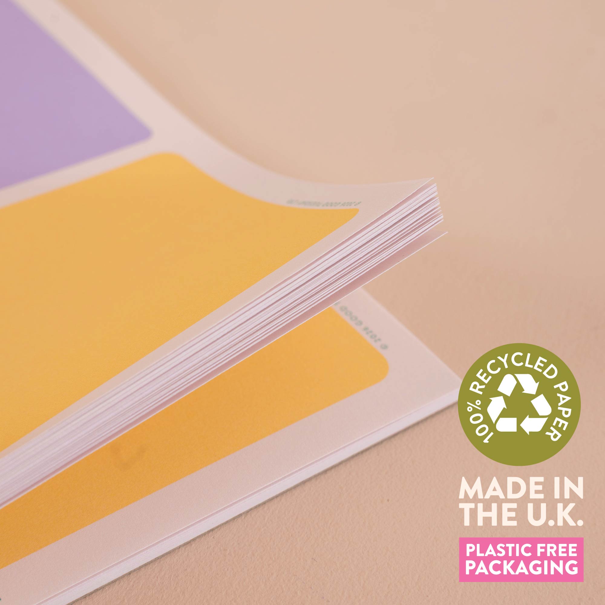 A4 Bright Side Weekly Planner Pad, space for notes alongside the weekly grid