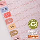 2026-2027 Academic Year Wall Planner | Landscape | Boho Arches