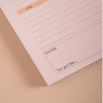 This weeks plan, 100gsm paper, 100% recycled paper - Monday to Sunday spaces, To do list, Important section, Notes and Habit tracker section.