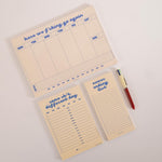 Yellow Never Ending To Do List Pad, compact 10 x 21cm size, magnet compatible for fridge display