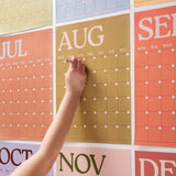 Large Monthly Undated A3 Wall Planner | 12 Page | Boho Scandi