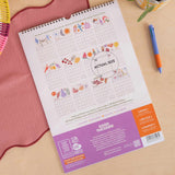 2027 The Good Life A3 Calendar, bronze wireo binding with hanging loop
