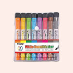 Outer packaging of the 8 colourful dry wpe pens.