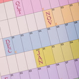 2026-2027 Large A1 Academic Year Wall Planner | Rainbow