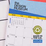 2027 Design Museum Bold Type A4 Calendar, 2027 overview and 2028 overview
