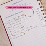 Daily Productivity Planner | Undated | Hardback | Burgundy
