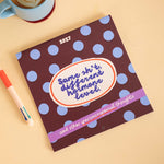 2027 compact wall calendar, punched hole for hanging, recycled paper
