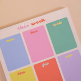 A4 Bright Side Weekly Planner Pad, 52 tear-away pages on 100% recycled paper