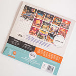 Good Tuesday 2026 Calendar with retro future spacescapes, fun, playful, designs 