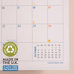 Good Tuesday 2026 calendar, Ocean Aerials by Nina Brooke, 100% recycled paper, Made in the UK, and plastic free packaging