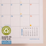 Good Tuesday 2026 calendar, Ocean Aerials by Nina Brooke, 100% recycled paper, Made in the UK, and plastic free packaging