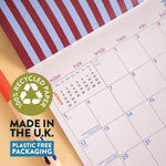 Perimenopausal Thoughts wall calendar, week numbers and moon phases included