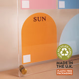A3 Wipeable Weekly Planner | Recycled Acrylic | Earthy Arches | Optional Wall Mounts