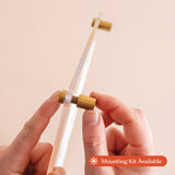 A4 wipeable weekly planner wall mount detail with fixings for display