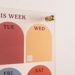 A4 wipeable weekly planner with week at a glance layout and to do section