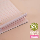 A5 Meal Planner & Shopping List, cardboard backing and glued top edge for a tidy pad