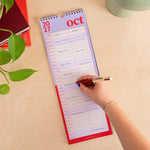 2027 Bold Block Couples Calendar, international planner, no holidays