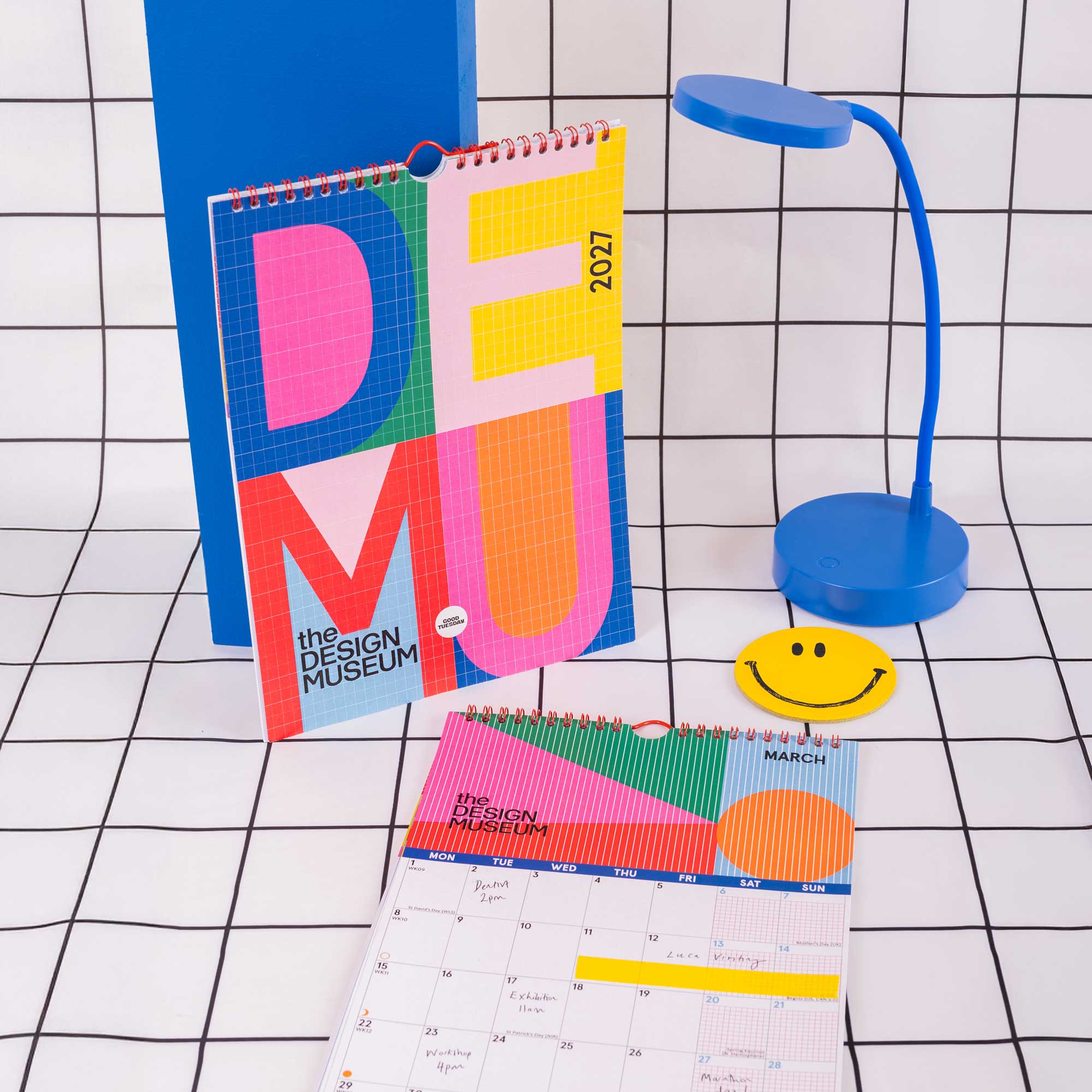 2027 Design Museum Bold Type A4 Calendar, 300gsm cover, recycled inner pages