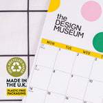 2027 Design Museum Dots & Grids A4 Calendar, 300gsm cover, recycled inner pages