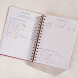 Daily Productivity Planner | Undated | Hardback | Burgundy