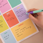 A4 Bright Side Weekly Planner Pad, A4 size, magnet compatible for display