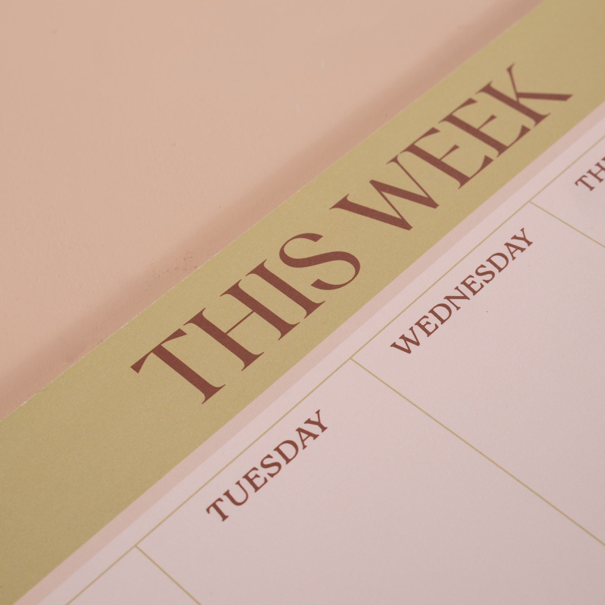 A4 Matcha Weekly Planner Pad, A4 size, magnet compatible for display