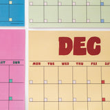 Large Monthly Undated A3 Wall Planner | 12 Page | Retro Daze
