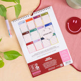2027 Bold Block A4 Calendar, hung on wall for monthly planning