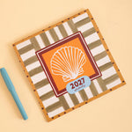 2027 Seashells wall calendar, month to view layout by Good Tuesday