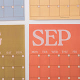 Large Monthly Undated A3 Wall Planner | 12 Page | Boho Scandi