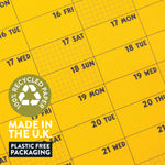 2027 Design Museum Yellow Wall Planner, detail of grid artwork