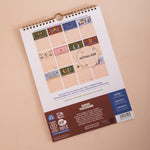 Back of 2026–2027 A4 academic calendar with wire binding and hanging loop