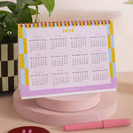 150gsm recycled and recyclable inner pages, Checks & Stripes Desk Calendar
