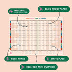 Bold academic wall planner designed to replace traditional red and blue formats