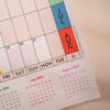 academic wall planner with mini overview of 2026-2027