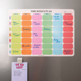 Large A3 Weekly Family Planner | Citrus Splash | Fridge Magnet Planner