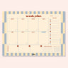 A4 Butter Blue Weekly Planner Pad by Good Tuesday, butter yellow and blue weekly planner pad