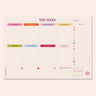 A4 Colour Theory Weekly Planner Pad by Good Tuesday, colour-blocked weekly planner pad
