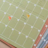 A4 Monthly Undated Wall Planner | 12 Pages | Surf