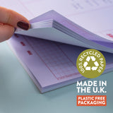 A4 Weekly Planner Pad | Lilac & Plum