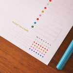 Eco-conscious A4 desk planner pad for home, office or school use - with habit tracker