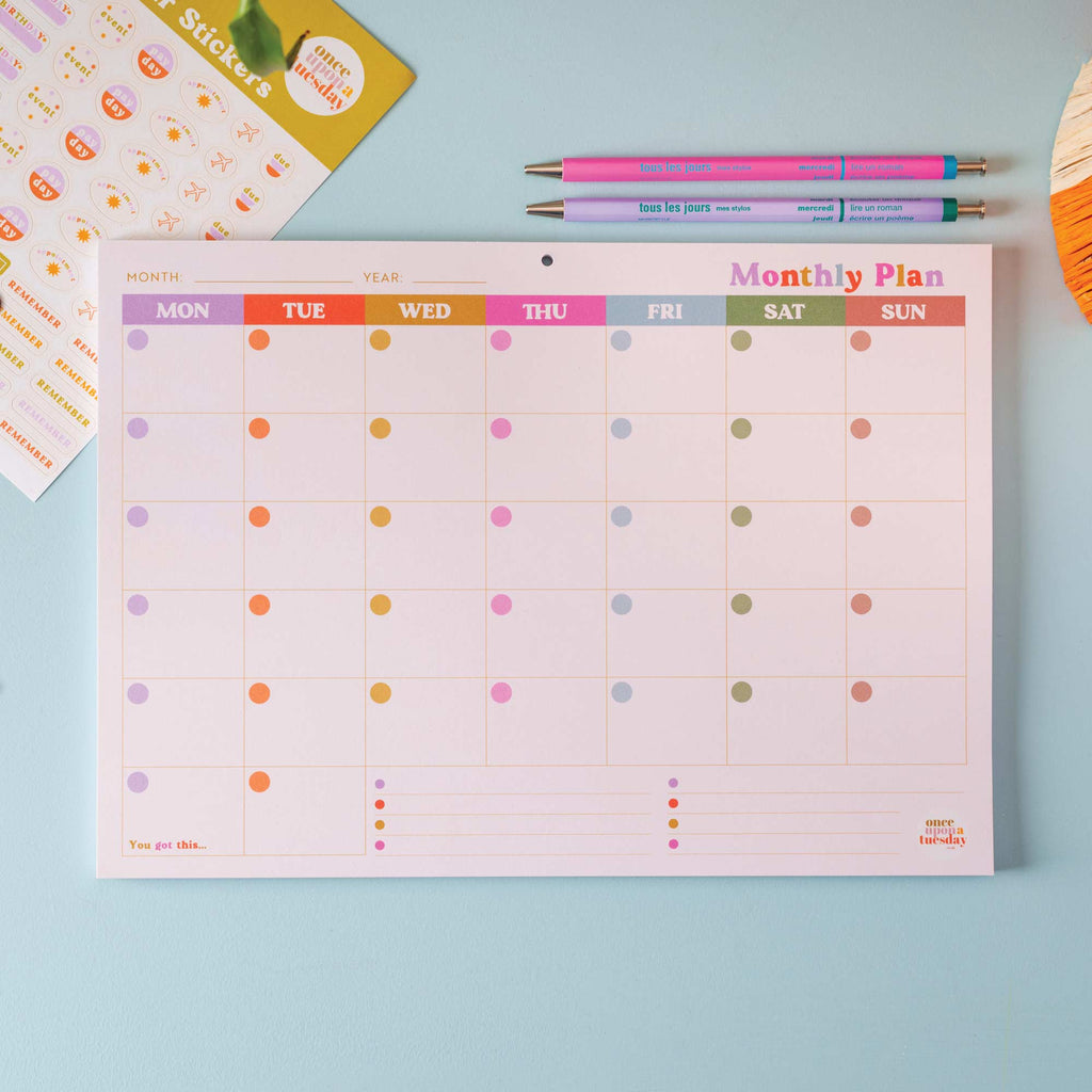 A4 Monthly Planner Pad – You Got This | Good Tuesday