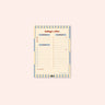 A5 Butter Blue Daily Planner Pad by Good Tuesday, butter yellow and blue daily planner pad