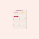 A5 Colour Theory Daily Planner Pad by Good Tuesday, colour-blocked daily planner pad