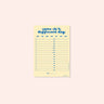 A5 Same Sh*t, Different Day Daily Planner Pad by Good Tuesday, bold typographic daily planner pad
