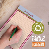 Daily Planner Pad A5 | Berry Stripe