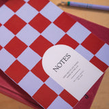 A5 Blue Berry Check Notebook
