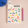 A5 Geometric Shapes Design Museum Notebook, ruled pages, 60 lined pages