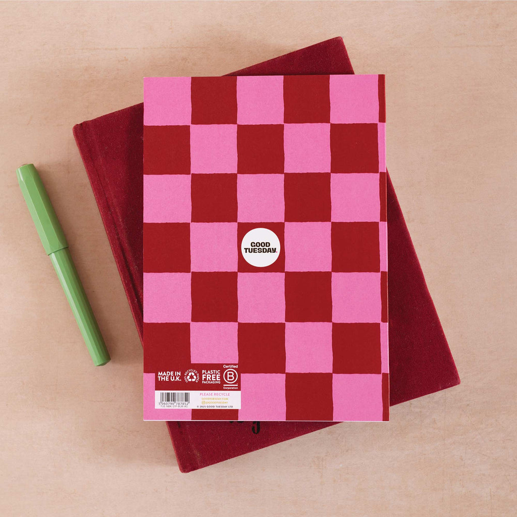 a5 lined notebook. recycled paper notebook. UK made notebook.